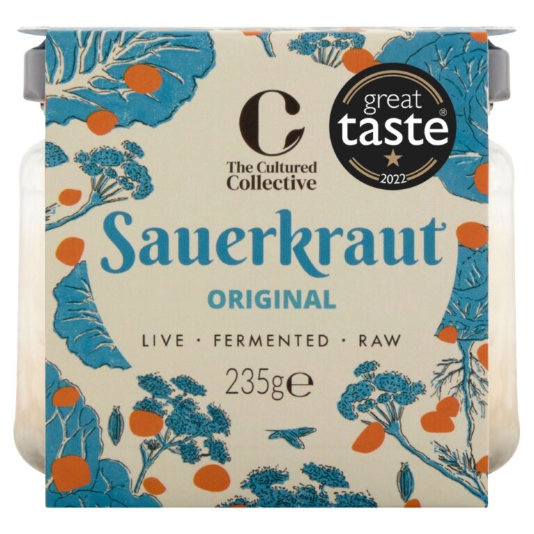 Glass jar of Original Sauerkraut by The Cultured Collective